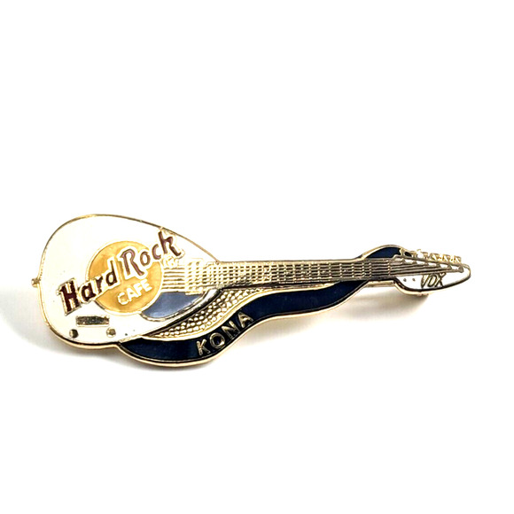 Hard Rock Cafe Kona Hawaii Brian Jones Vox Guitar Enamel Pin Dead Rocker Series - Picture 6 of 7